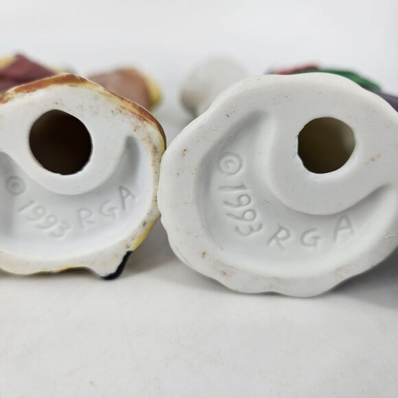 Nativity Scene Tall Skinny Porcelain Figures 5 Pcs Mary Joseph Baby Wise Man 10" - Picture 8 of 13